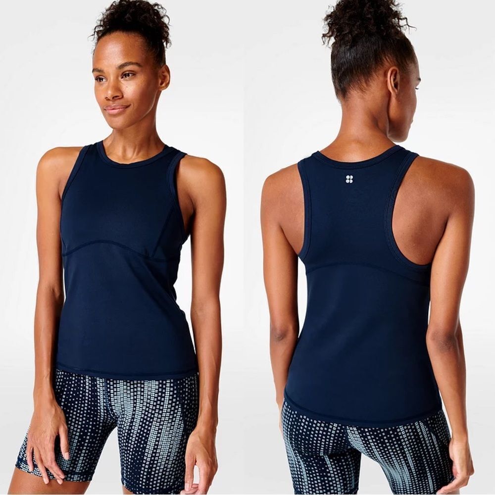 Sweaty Betty NWT *BLACK* All Day Racerback Tank XS